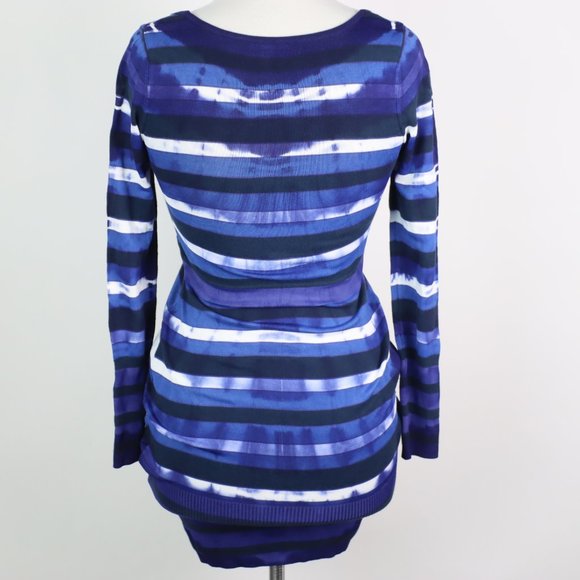 Karen Millen Womens Size 1 (Small) Striped Dyed Knit Dress - Picture 3 of 4